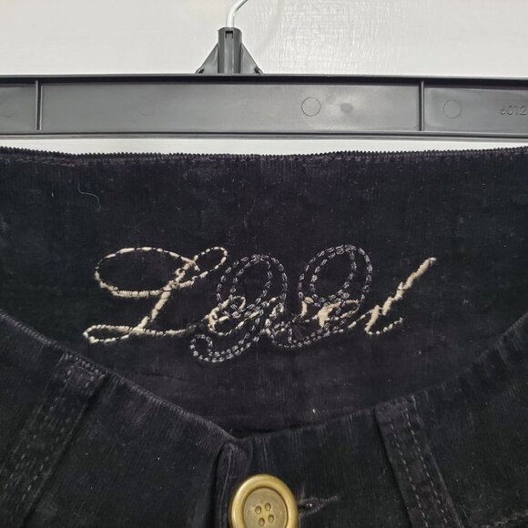 Anthropologie | Level 99 Women's Black Stretch Super Flare Corduroy Pants Sz‎ 26 - Picture 3 of 8